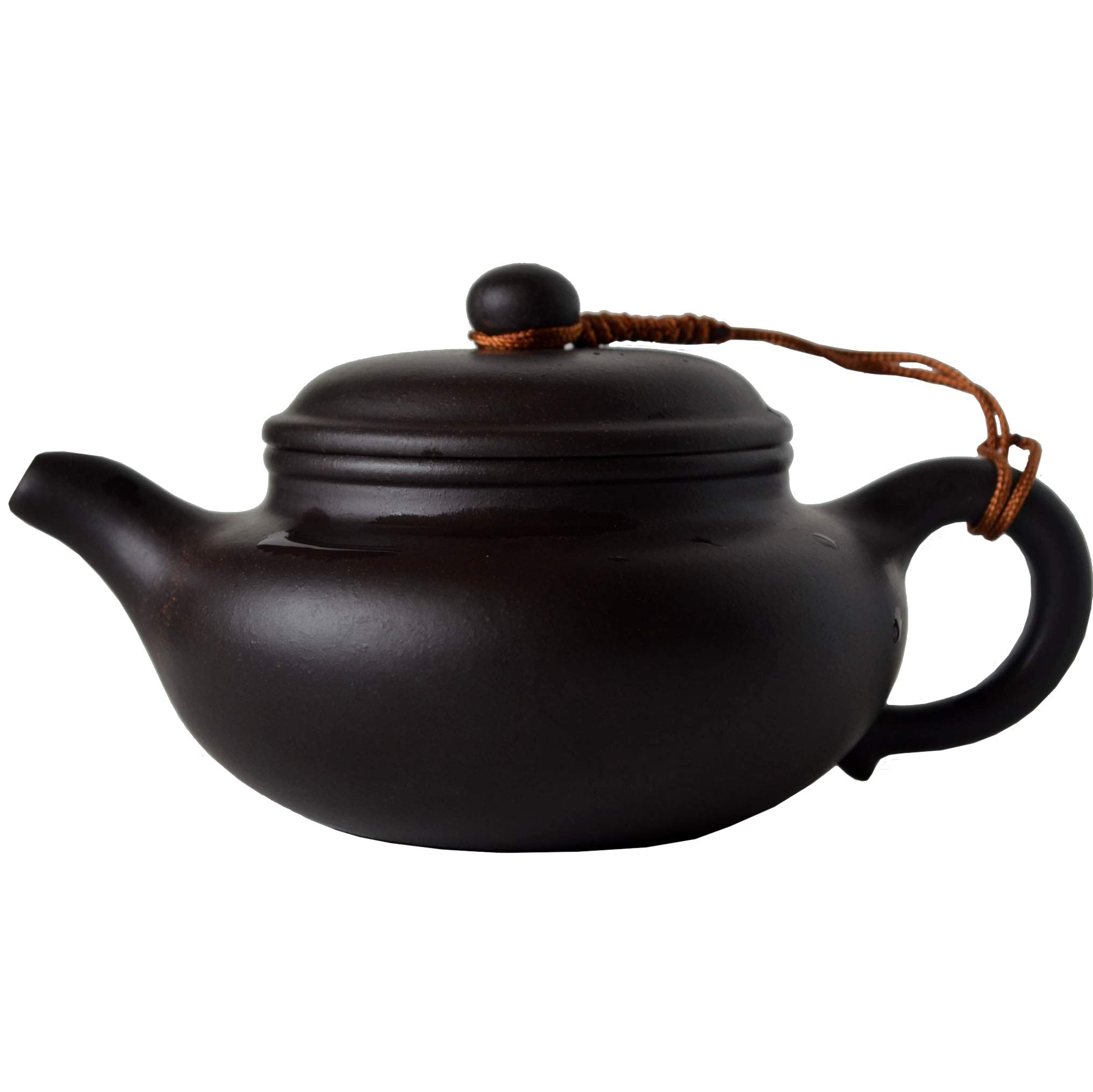 Yxhupot Teapot 8.6oz Chinese Yixing Genuine Black Clay Zisha Classics Pot Infusers Tea