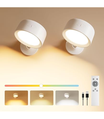 Stars & Moons Plug-in Wall Sconce - Nursery Wall Light With 6FT Cord For Kids Rooms & Bedrooms