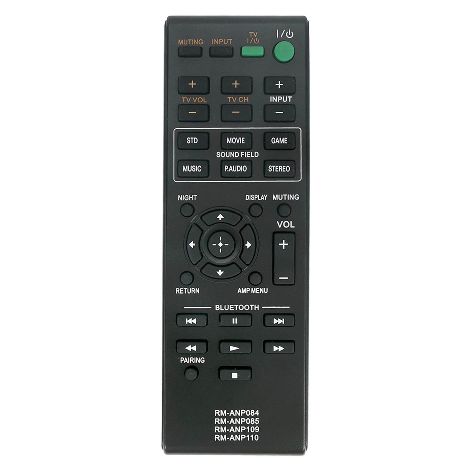 RM-ANP084 RM-ANP085 RM-ANP109 RM-ANP110 Replacement Remote Control Compatible with Sony Home Theatre System EZW-RT50 HT-CT260 HT-CT260H HT-CT260HP SA-CT260 SA-WCT260 SA-CT260H SA-WCT260H HT-CT260C