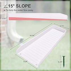 4 Pack Gutter Downspout Extensions,Rain Gutter