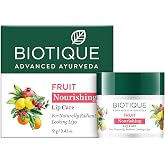 Biotique Fruit Nourishing Lip Care | Hydrating Lip Balm for Dry, Chapped Lips | Ayurvedic Natural Oils &amp; Fruit Extracts | Soft, Smooth Lips | Lightweight, Non-Waxy Daily Lip Moisturizer, 0.42 oz
