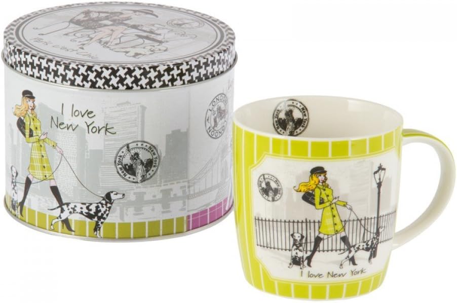 Jarra y caja de metal New York: Amazon.es: Hogar