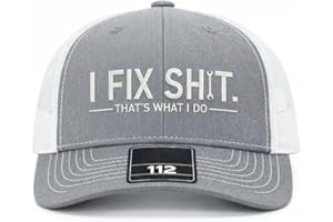 OVNMFH I Fix Shit Trucker Hat – Funny Mechanic & Fixer Cap, DIY Enthusiasts, Casual Outdoor Headwear