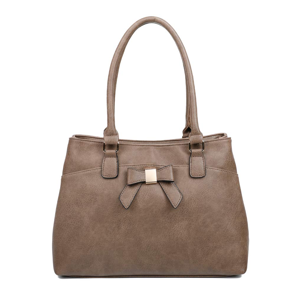 Women's Faux Leather Casual Shoulder Hobo Bag with Detachable Shoulder Strap