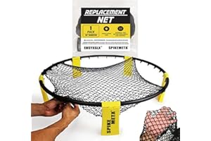 Spike Game Set Replacement for Broken Net,Compatible with Spike Standard Game Set and Other Round Net Game,Wider Dimensions M