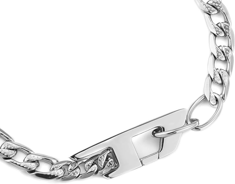 Men's Stainless steel with D clasp closure bracelet — foto 4 de 6