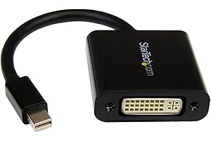 StarTech.com Mini DisplayPort to DVI Adapter; Mini DP to DVI-D Converter; 1080p Video; mDP or Thunderbolt 1, 2 Mac, PC to DVI