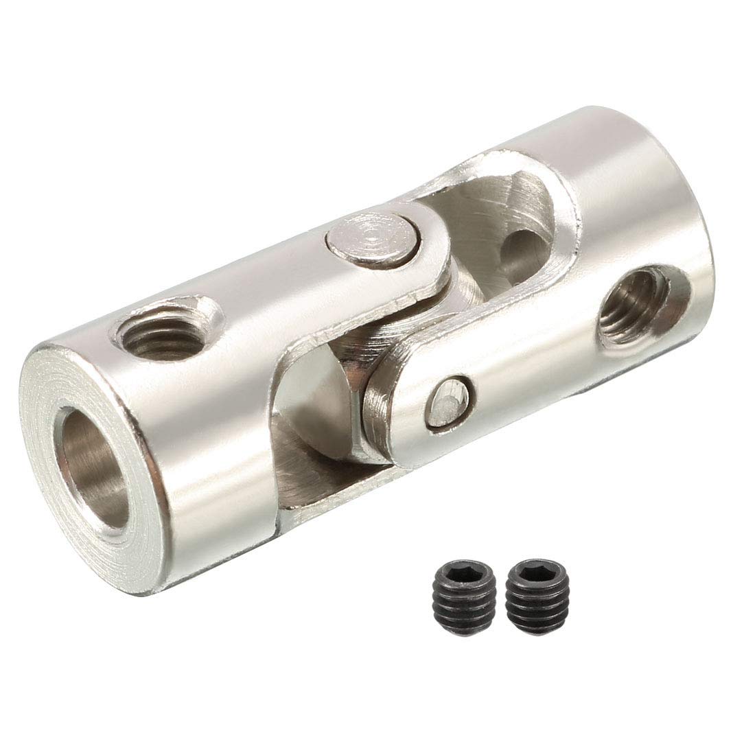 sourcing map 3mm to 4mm Inner Dia Rotatable Universal Steering Shaft U Joint Coupler L23XD9