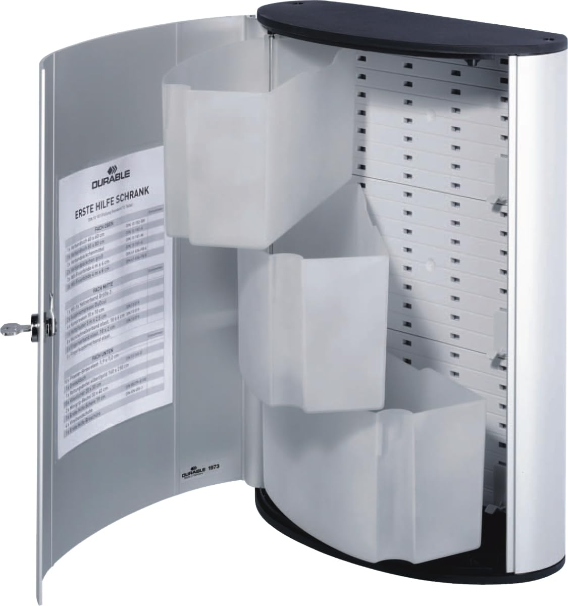 Durable First Aid Box Large (Empty) - Silver