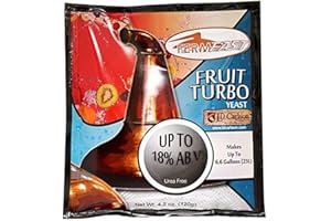 Fermfast Fruit Turbo Yeast 120 G Packet, White…