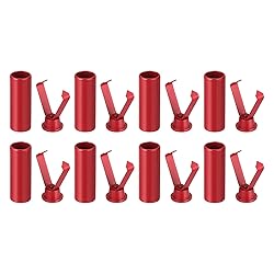 uxcell 8Pcs Shoelace Tips Alloy Shoelace Head, Red