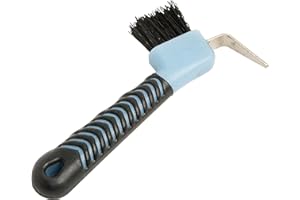 ROMA Deluxe Soft Grip Hoof Pick, Light Blue/Black