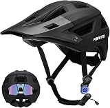 Favoto Mountain Bike Helmet Lightweight Adjustable Black CE CPSC Fasten One