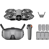 DJI Neo 2 Motion Fly More Combo With RC Motion 3 &amp; Goggles N3 | Stable Transmission With Digital Transceiver, 4K Drone for Beginners, FPV Flying, 3 Batteries