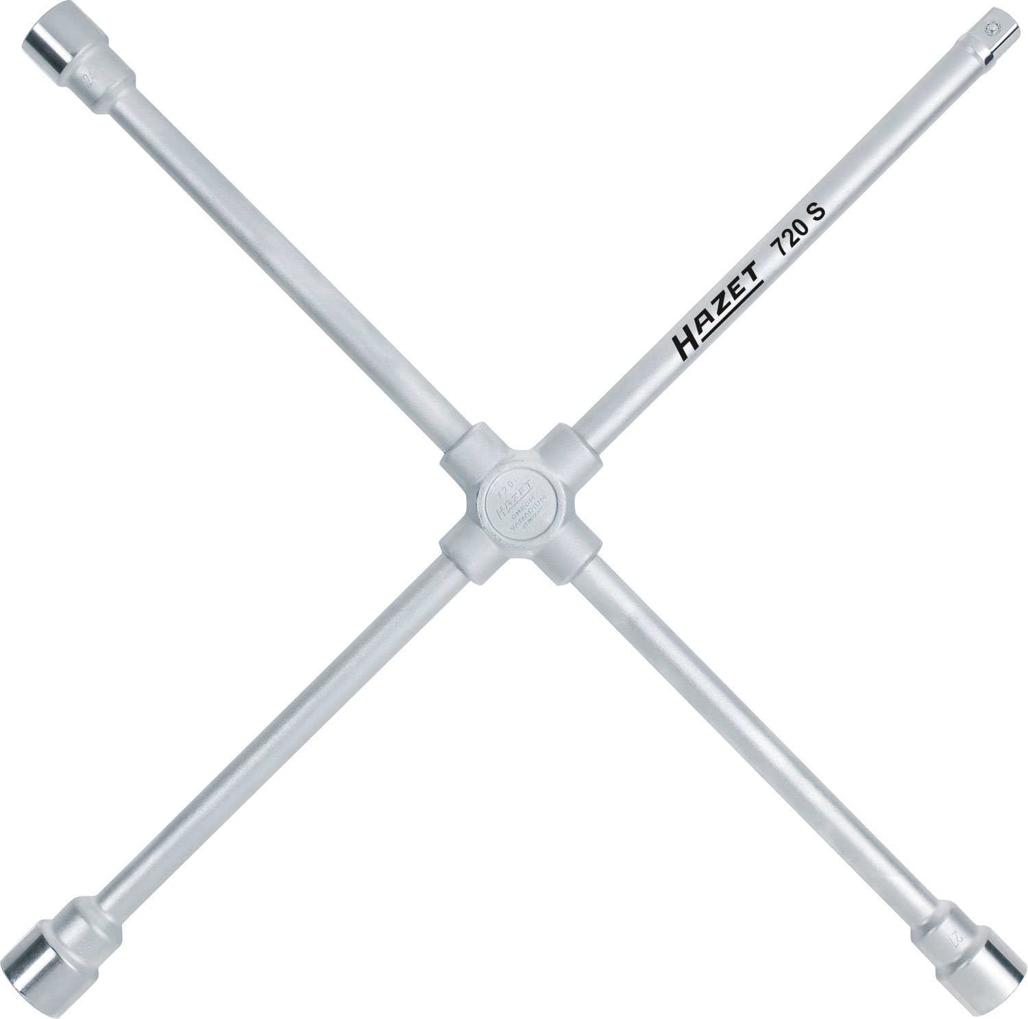 HAZET 720S 750 mm Four-Way Rim Wrench - Chrome-Plated