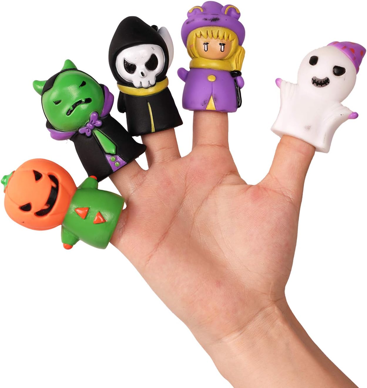 DERAYEE 5 Pcs Halloween Finger Toys Set, Party Bag Fillers Party Favors