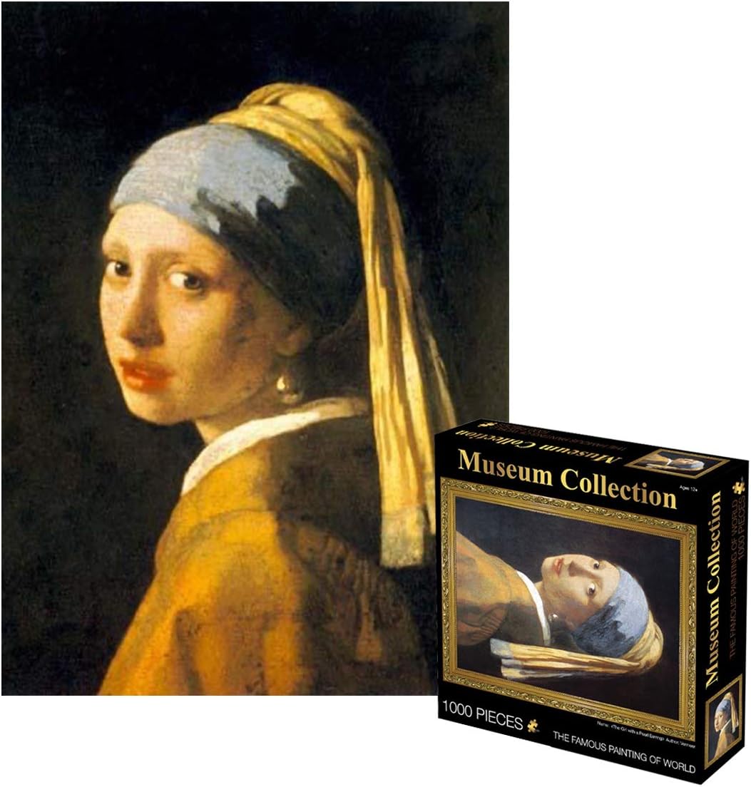NorthKe 1000 pcs Jigsaw Puzzle, Large Puzzle Game for Teenagers and Adults, World Famous Painting Girl with a Pearl Earring (19.7 x 27.5 Inch)