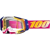100% Racecraft 2 Mountain Bike &amp; Motocross Goggles - MX and MTB Racing Protective Eyewear (Mission - Clear Lens)