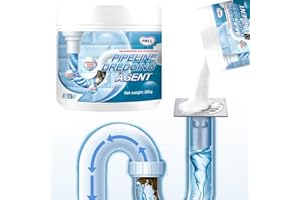 Powerful Pipe Dredging Agent for Kitchen and Toilet Pipe Lines, Strong Pipe Dredging Agent, Rapid-Foaming Drain Cleaner, Fast