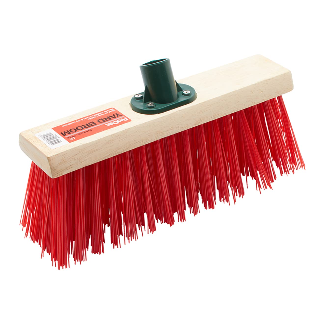 ProDec 13" Synthetic Fibre Yard Broom Head for Heavy Duty Outdoor Sweeping