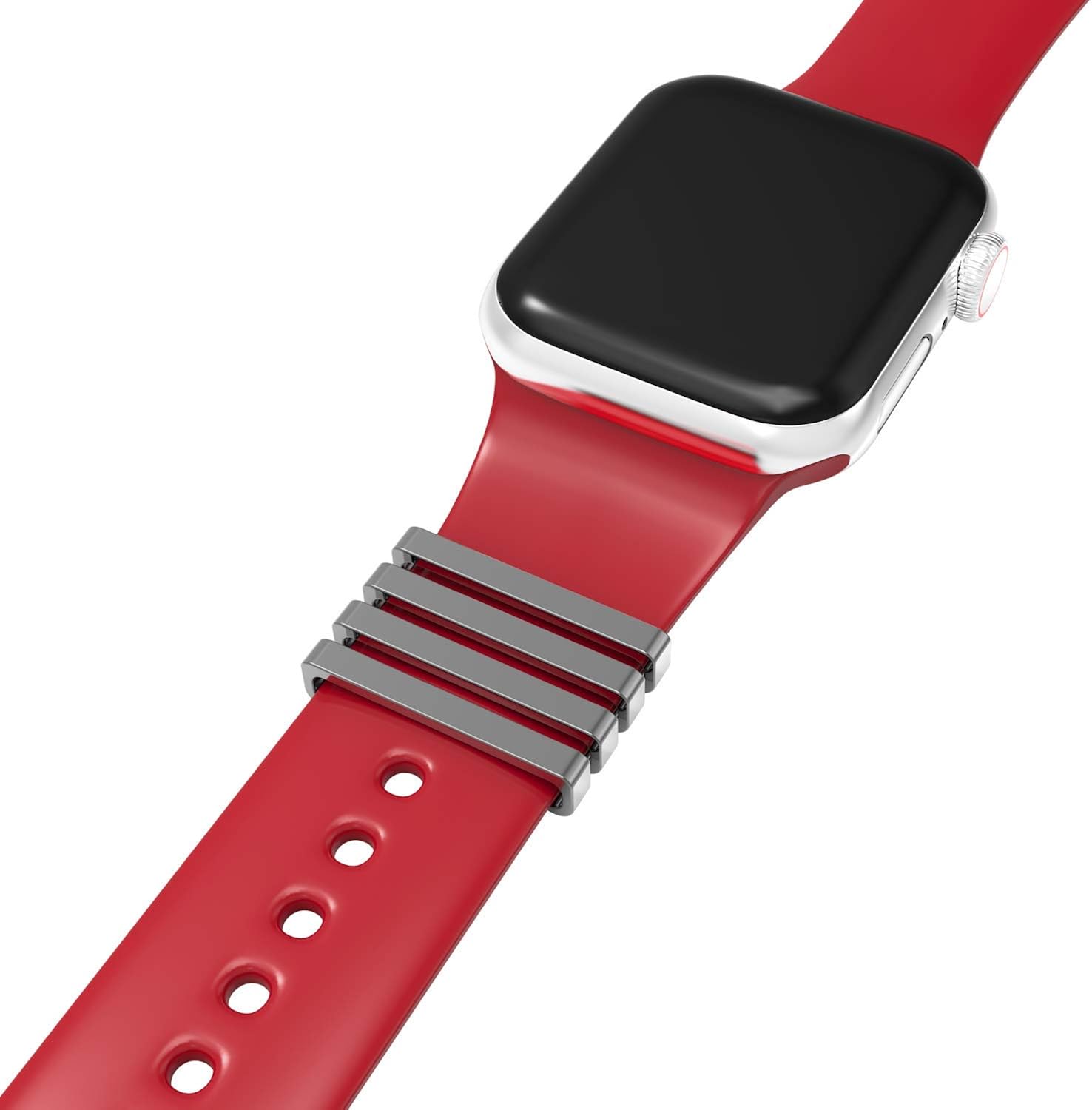 Callancity 4pcs Sets Watch Band Charms Decorative Ring Loops Compatible For Smart Watch Band Series 5 4 3 2 1 Clothing Amazon Com