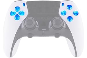 eXtremeRate Multi-Colors Luminated D-pad Action Create Option Face Buttons for PS5 Edge Controller, 7 Colors 9 Effects D&F LE