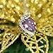 Vesil Purple AAA Cubic Zirconia Heart Pendant Necklace for Women Necklaces Gifts for Her