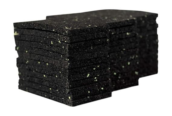 36 Stück 6mm Terrassenpad, Terrassenpads, Gummigranulat, Terrassenbau
