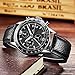 Mens Watches Chronograph Gents Waterproof Sport Date Calendar Luxury Analogue Quartz Black Wrist Watch
