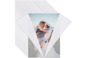 LAZYME 100 Pack Pre-Folded Vellum Jackets for 5x7 Invitations, 115 GSM Translucent Vellum Paper 5x7 Invitation Sleeves, Wedding Invitation Wraps for Weddings, Birthdays, Baby Showers