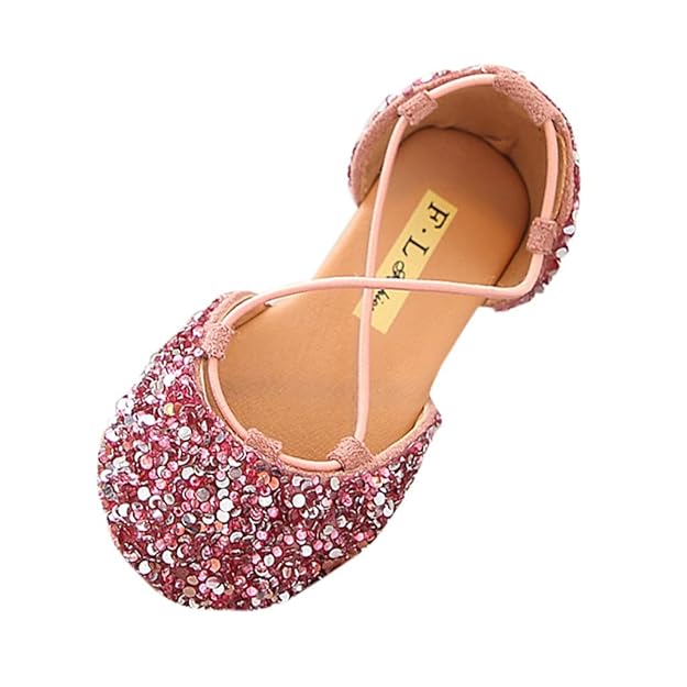 SANFASHION Babyschuhe Prinzessin Schuhe Heligen Sommer Kinder Sandalen Mode Bling Pailletten Prinzessin Sandals