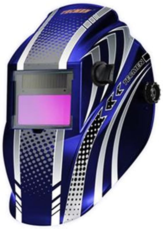 Welding Helmet, Welders Mask, Tecmen Sport Blue, ADF700S with Grind