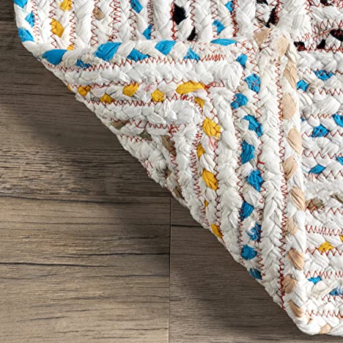 nuLOOM Tammara Hand Braided Area Rug, 3' x 5' Oval, Ivory Pricepulse