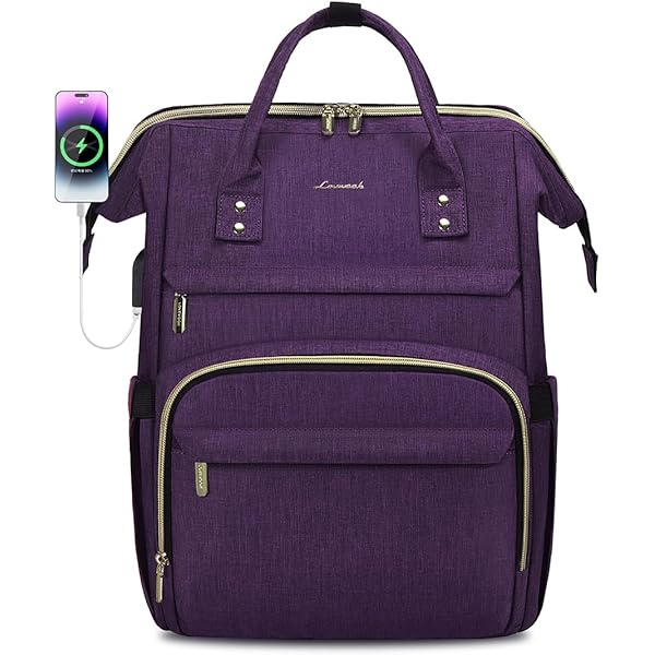 KAUKKO Stylish Laptop Backpack - Multipurpose Daypack For Work, School, Travel, Medium Size, Water-Resistant, Multiple Compartments - View #4