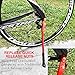 ICOCOPRO Bike Kickstand Adjustable Aluminum Alloy Bike Stand fits 26’’-29’’ Bike Side Kickstand with Concelaled Spring-Loaded Latch Non-Slip Rear Side for Mountain Bike/Road Bike/BMX/MTB