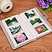 Sunmns Flower Wallet PU Leather Photo Album Compatible with Fujifilm Instax Mini 12 11 9 8 90 26 7s Instant Camera Film, Polaroid Snap Zip Z2300 PIC-300 Film (Retro Floral)
