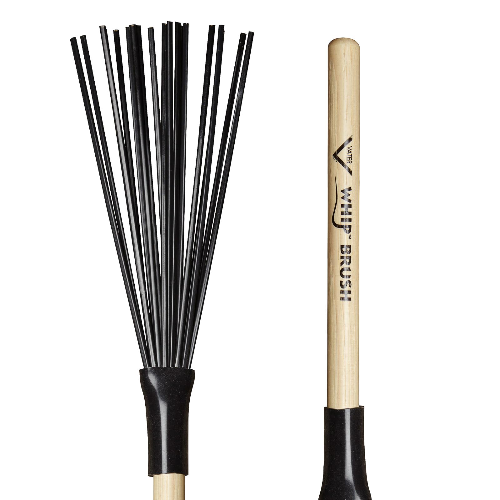 Vater Drumsticks VWB - Wire Tap Brushes - Whip Brush - Wood Handle