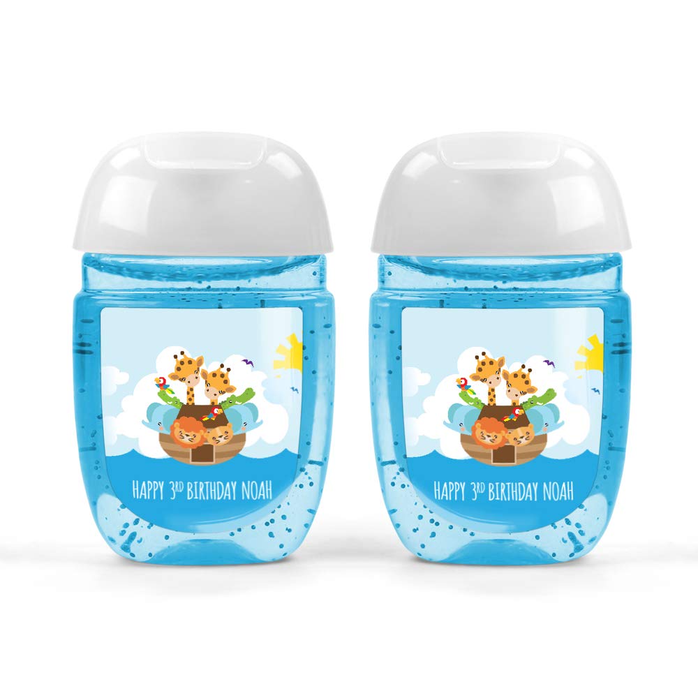 Amazon Com Noah S Ark Birthday Hand Sanitizer Labels Handmade