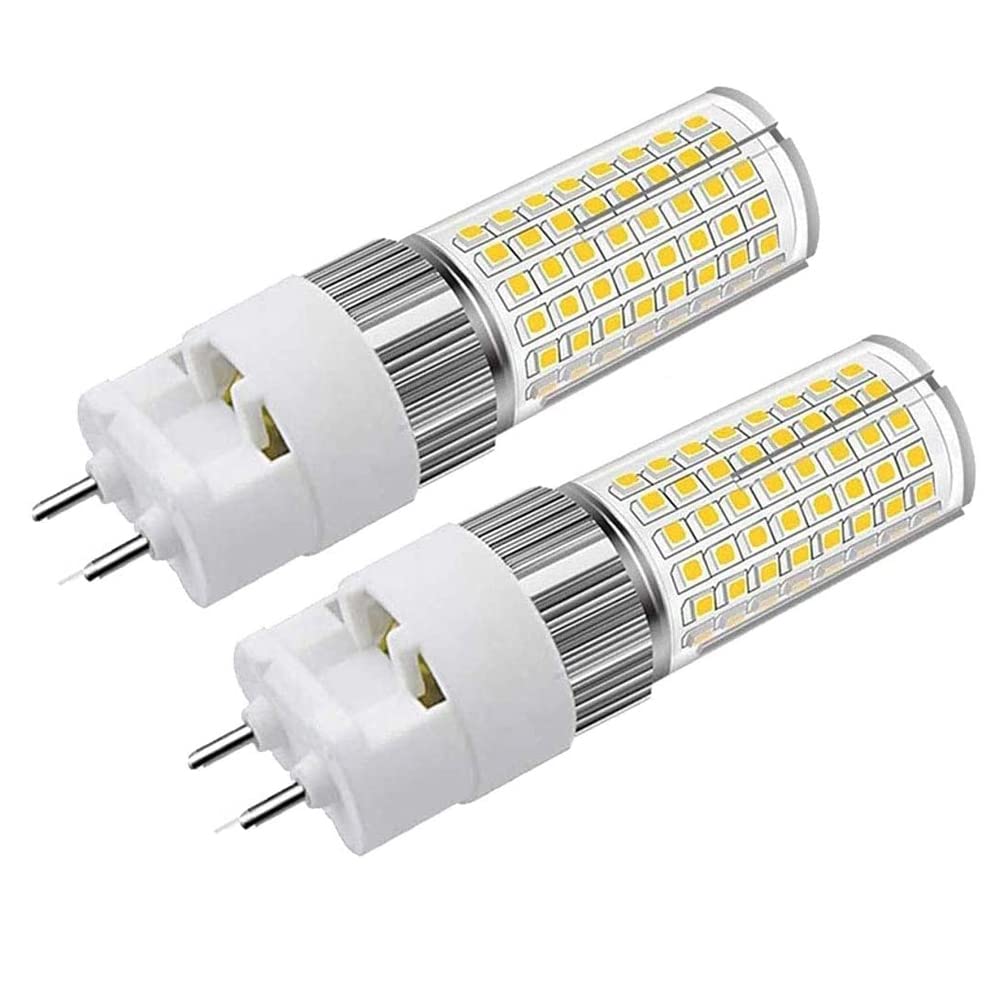 G12 LED Bulb 16W, Bi-Pin Corn Bulb(Equivalent 160W Halogen/Incandescent Bulb), 4000K 1600 Lumen, Ceiling Light Floodlight for House Street Garage Landscape Warehouse, Pack of 2 (Natural White)