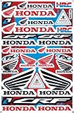 Honda Wing Red Black Graphic Sticker Decal Bike ATV Dirt 1 Sheet.