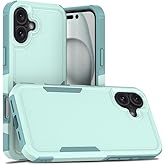 WOGROO for iPhone 16 Plus Case 6.7 inch,Shockproof, Strong and Durable Phone Protective Case, Light Blue