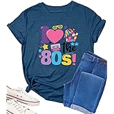 80s Shirts for Women I Love The 80s Tshirts Retro 1980s Party Tees Vintage 80's Themed Disco Music Gifts Tops Outfit
