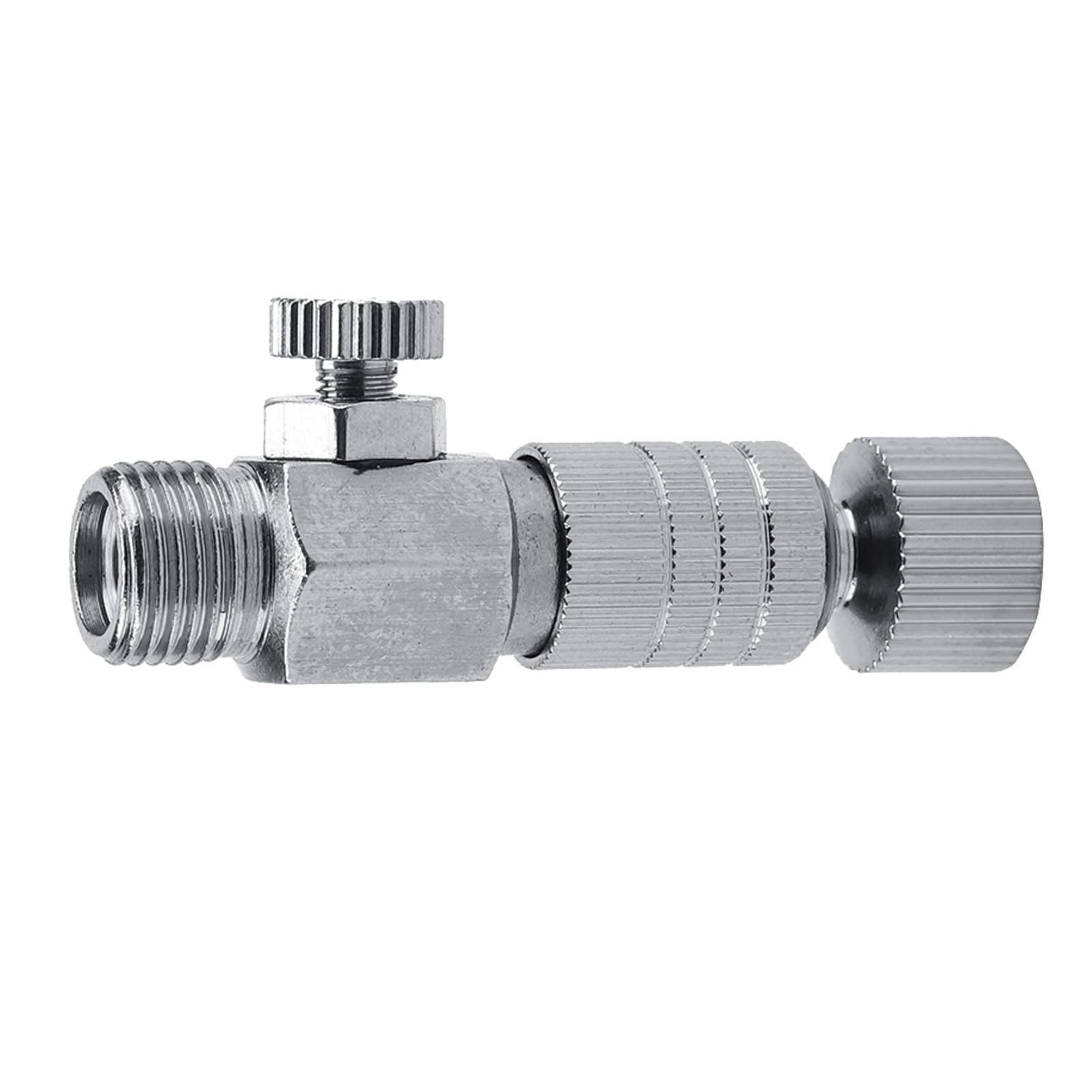 Quick Disconnect Airbrush Fittings 1/8 Inch 4-Piece Set Metal Swivel Design for Preventing Hose Kinking, Auto Body Painting, Model Making, Nail Art Design