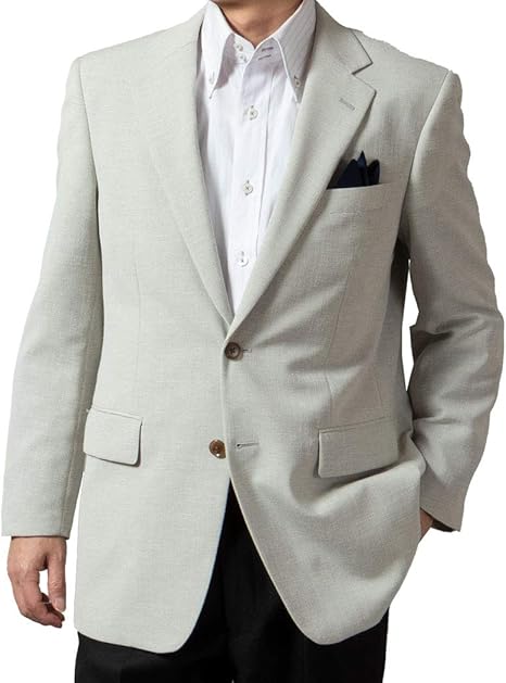 Amazon United Gold ジャケット メンズ 麻混ジャケット ビジネス ゴルフ 涼しい 軽量 春夏秋 ジャケパン クールビズ 涼感素材 ソアロン Soalon 2303 2304 コート ジャケット 通販