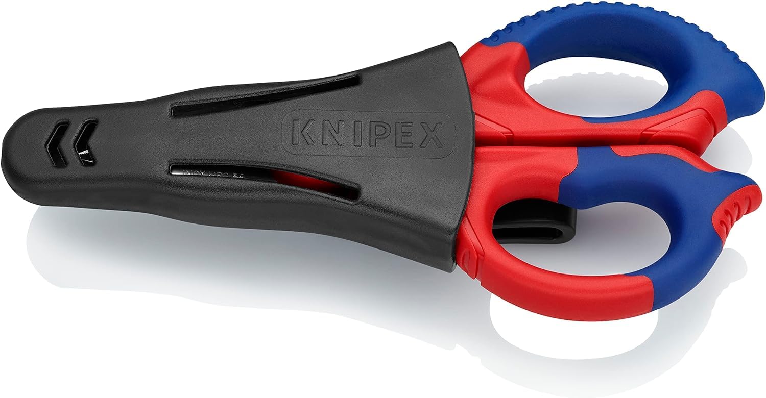KNIPEX Elektrikerscheren mit Mehrkomponenten-Hüllen, glasfaserverstärkt 160 mm, 95 05 155 SB 4
