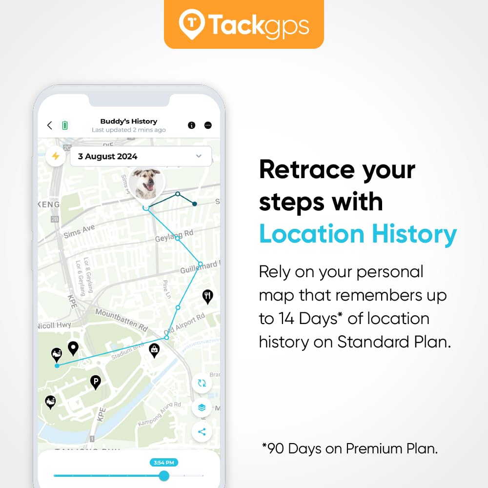 Tack GPS [Lowest Monthly fee| 30 Days Battery Life| FCC Certified] -Child, Kids, Pet, Dog, Cat, Elderly, Alzheimer, Car, Vehicle, Bike, Personal Tracking Device. GPS +WiFi +Cellular