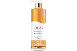 Olay Dark Spot Correcting Body Lotion with AHA, Vitamin C and Niacinamide, Exfoliating Body Lotion to Lift Away Discoloration