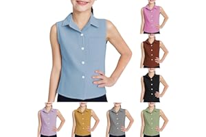Cotton Undershirt Tank Top Cotton Soft Undershirt for Boys and Girls Ages 10 to 14