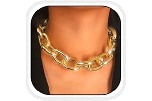 CLOACE Boho Choker Necklace Gold Cuban Link Necklaces Chain Fashion Jewelry for Women and Girls