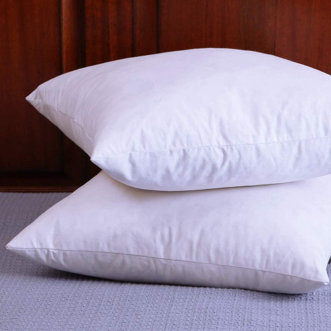 Set of 2, Cotton Fabric Two Pillow Inserts, Down and Feather Throw Pillow Insert, Decorative Pillows Inserts, Have Many Different Sizes, Please Choose the Suitable Size Pillow Inserts, 18X18 Inches: Home & Kitchen
